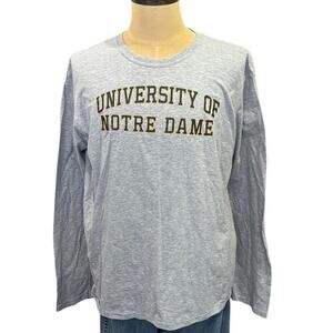 UNIVERSITY OF NOTRE DAME Fanatics L/S Tee T-Shirt size XL Collegiate